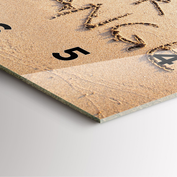 Reloj cuadrado Cita en la playa