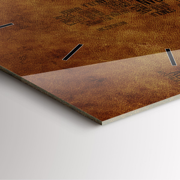 Reloj de pared cuadrado Mapa con nombres de países