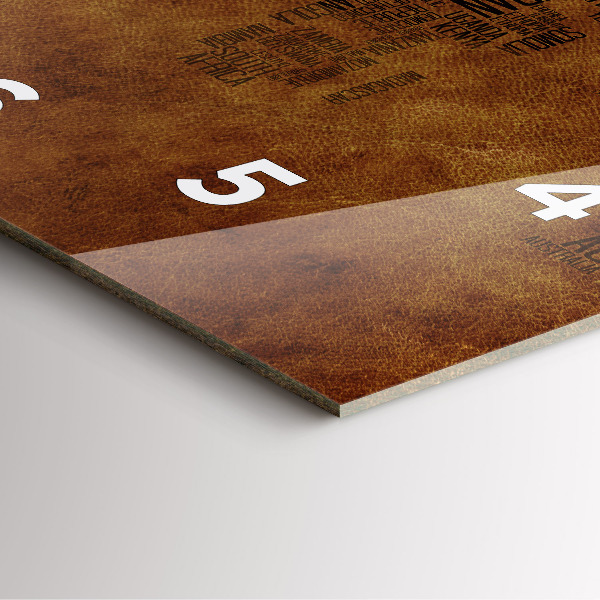 Reloj de pared cuadrado Mapa con nombres de países