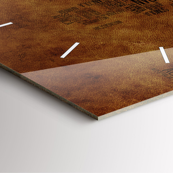 Reloj de pared cuadrado Mapa con nombres de países