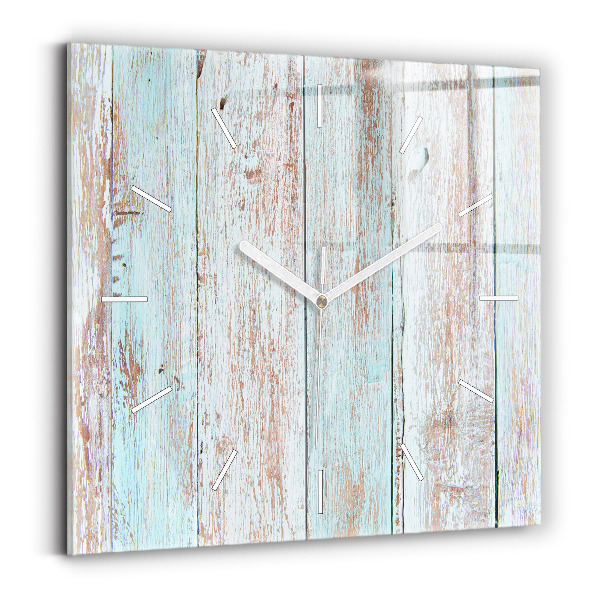 Reloj de pared cuadrado Madera al pastel