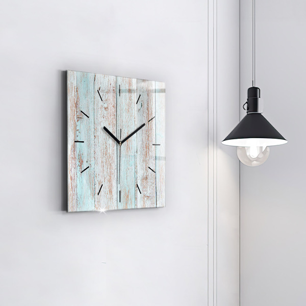 Reloj de pared cuadrado Madera al pastel
