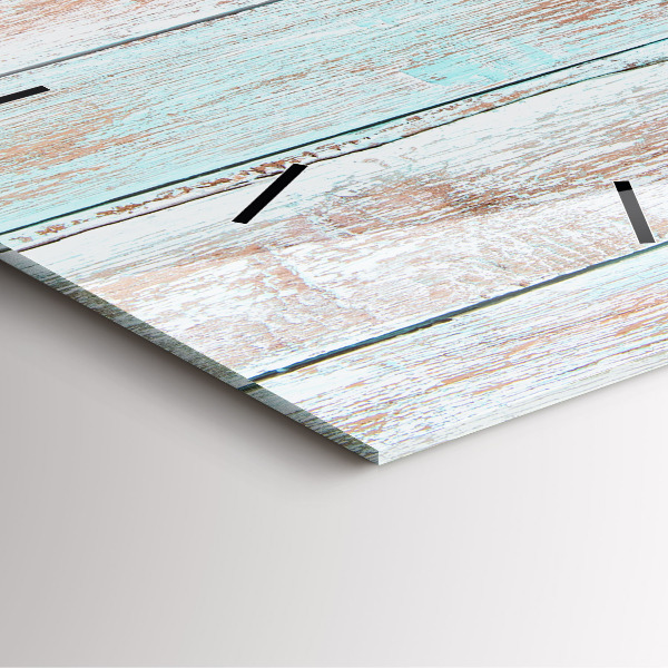 Reloj de pared cuadrado Madera al pastel