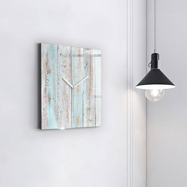 Reloj de pared cuadrado Madera al pastel