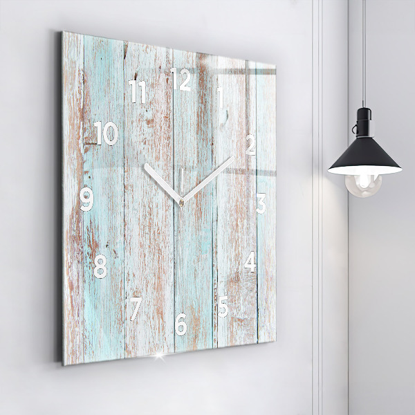 Reloj de pared cuadrado Madera al pastel