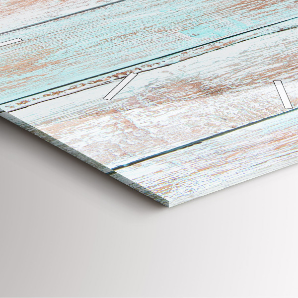 Reloj de pared cuadrado Madera al pastel