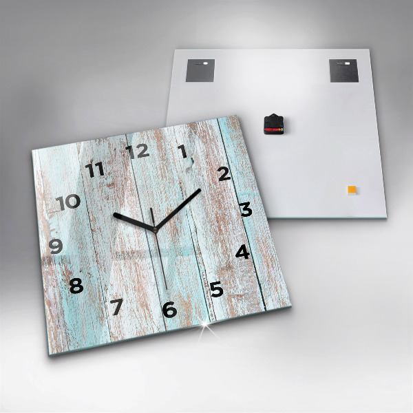 Reloj de pared cuadrado Madera al pastel