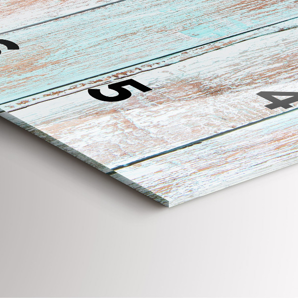 Reloj de pared cuadrado Madera al pastel