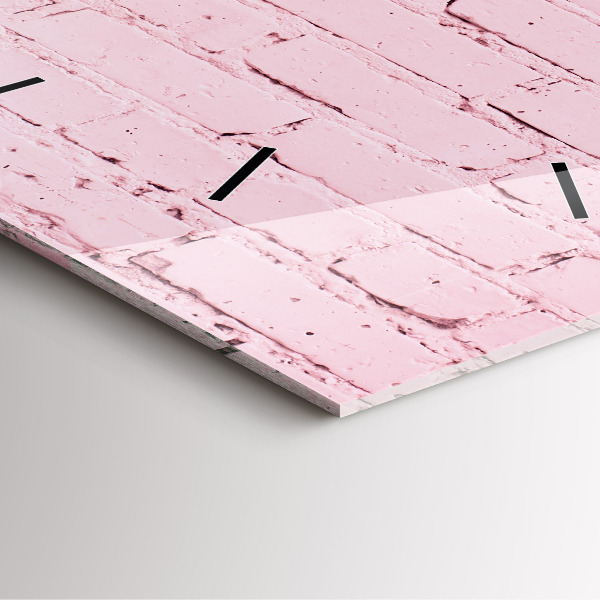 Reloj de pared cuadrado Pared de ladrillos