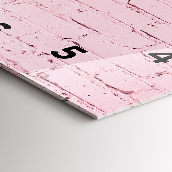 Reloj de pared cuadrado Pared de ladrillos