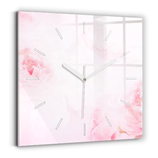 Reloj cuadrado Flores en flor