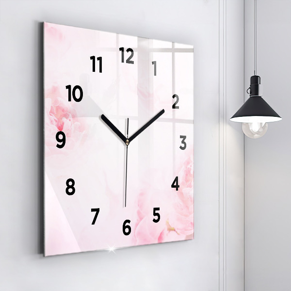 Reloj cuadrado Flores en flor