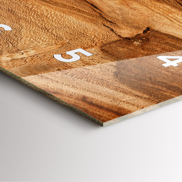 Reloj de pared cuadrado Textura de madera