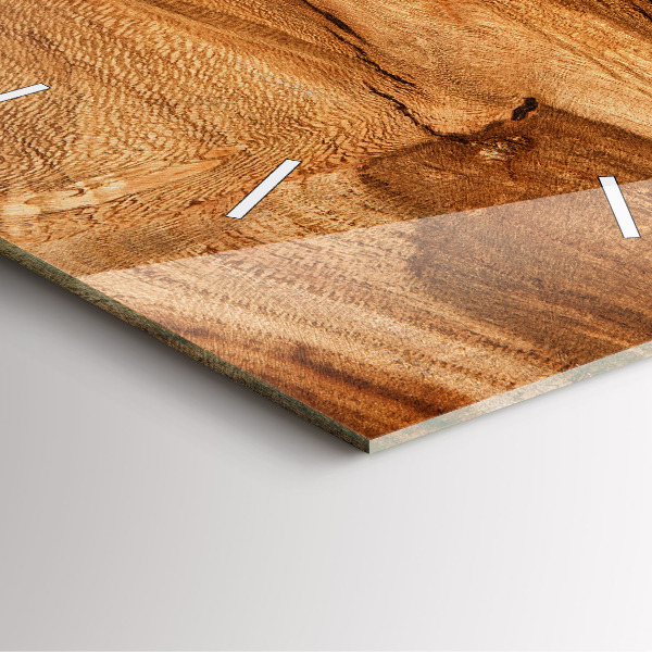 Reloj de pared cuadrado Textura de madera