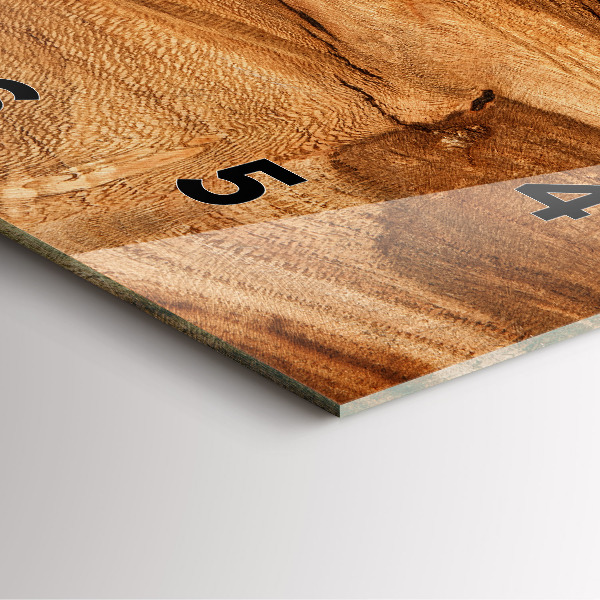 Reloj de pared cuadrado Textura de madera