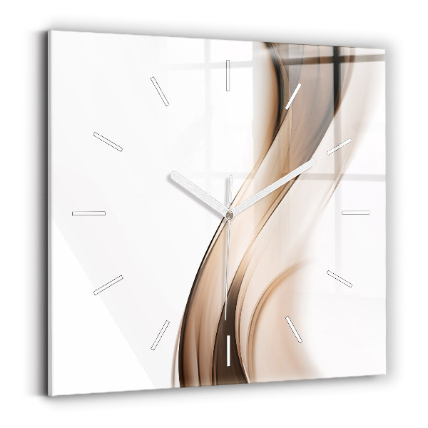Reloj cuadrado Línea abstracta