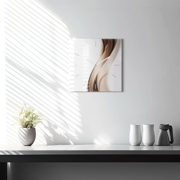 Reloj cuadrado Línea abstracta