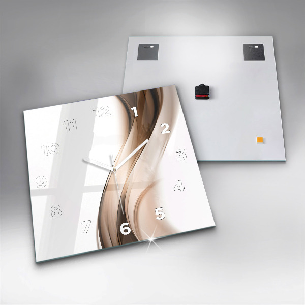 Reloj cuadrado Línea abstracta