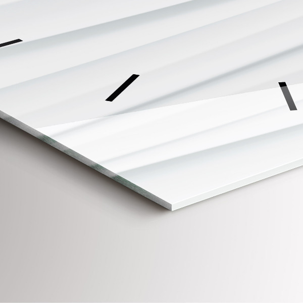 Reloj cuadrado Textura de olas