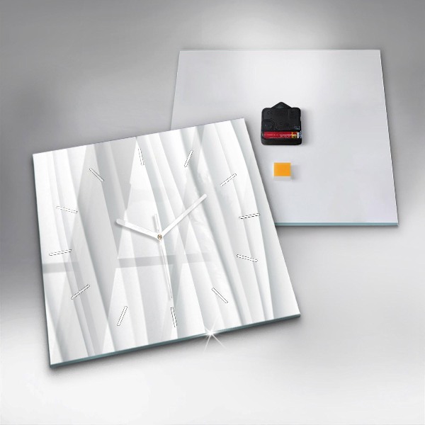 Reloj cuadrado Textura de olas