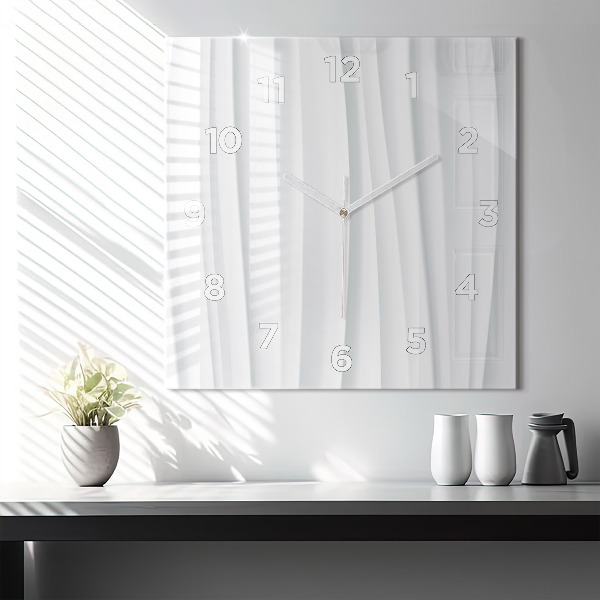 Reloj cuadrado Textura de olas