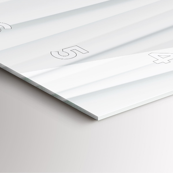 Reloj cuadrado Textura de olas