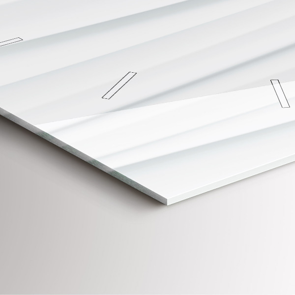 Reloj cuadrado Textura de olas