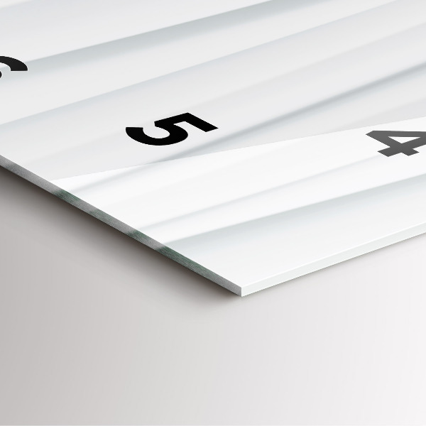 Reloj cuadrado Textura de olas