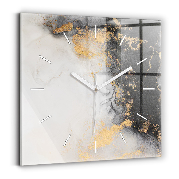Reloj de pared cuadrado Mármol artístico