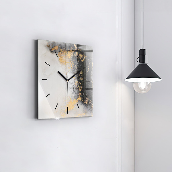 Reloj de pared cuadrado Mármol artístico