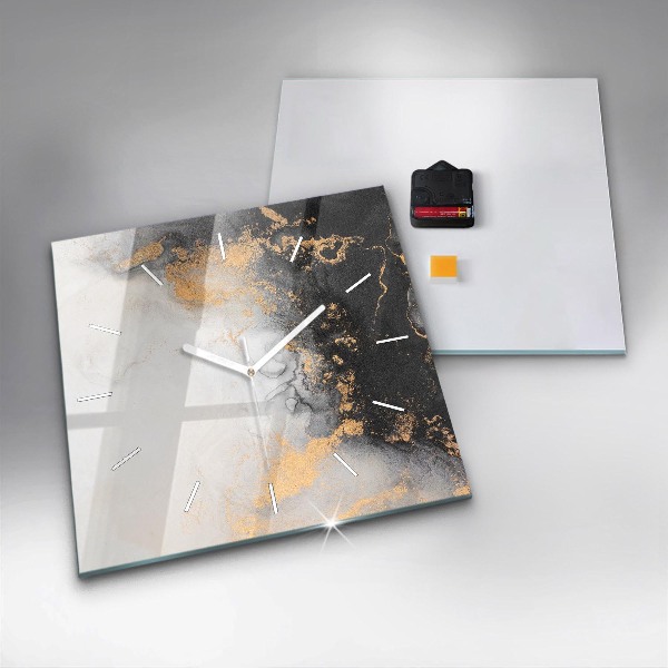 Reloj de pared cuadrado Mármol artístico