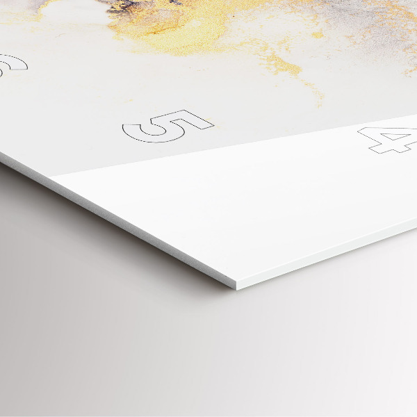 Reloj cuadrado Patrón de mármol