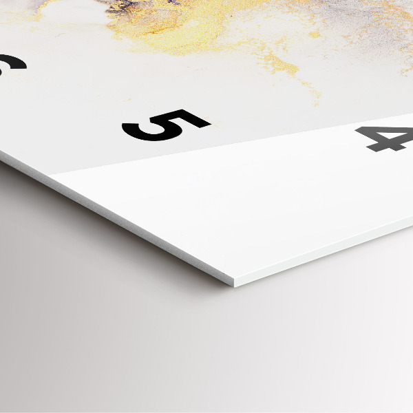 Reloj cuadrado Patrón de mármol