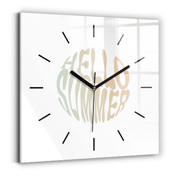 Reloj cuadrado Hola verano