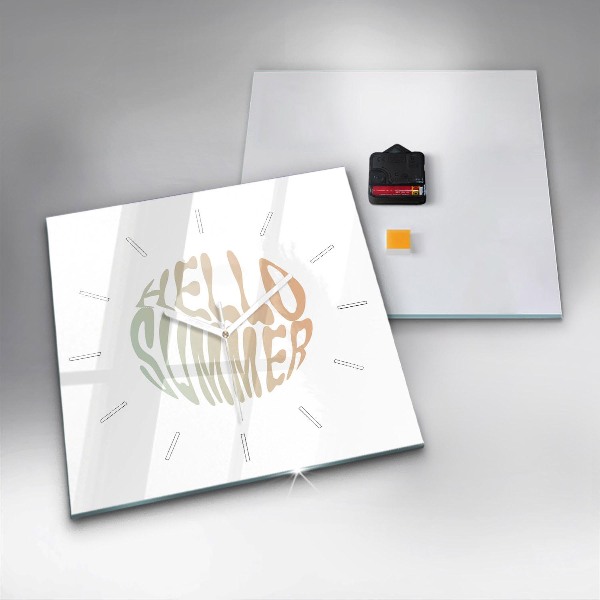 Reloj cuadrado Hola verano