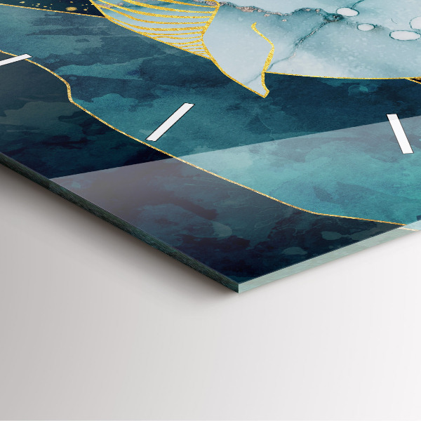 Reloj de pared cuadrado Ballena abstracta