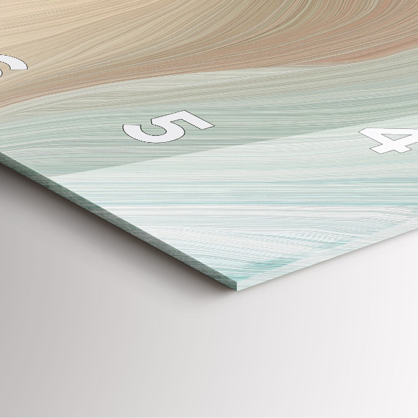 Reloj de pared cuadrado Abstracción ondulada