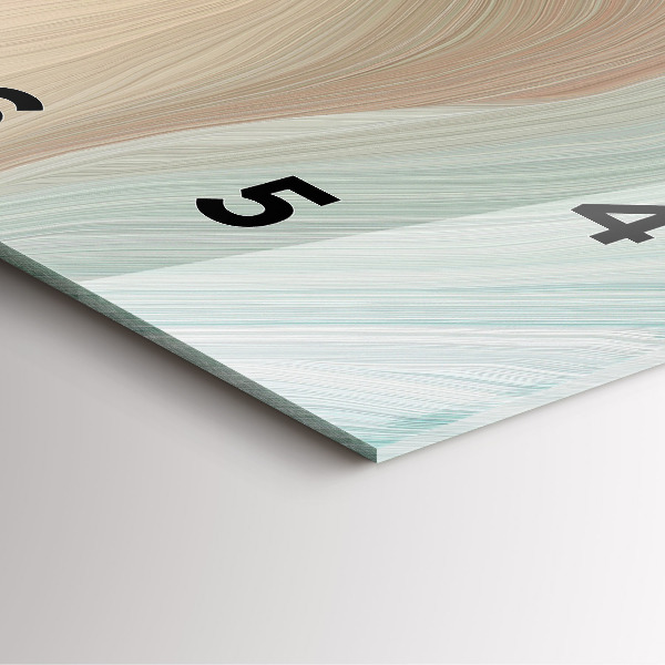 Reloj de pared cuadrado Abstracción ondulada