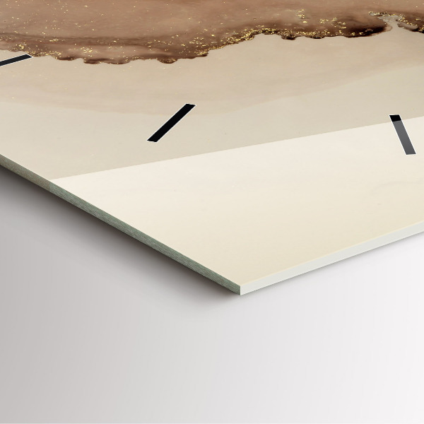 Reloj cuadrado Arte moderno beige