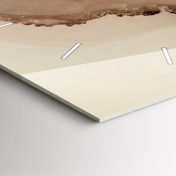 Reloj cuadrado Arte moderno beige