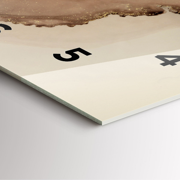 Reloj cuadrado Arte moderno beige