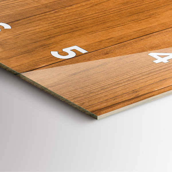 Reloj cuadrado Tablas de madera