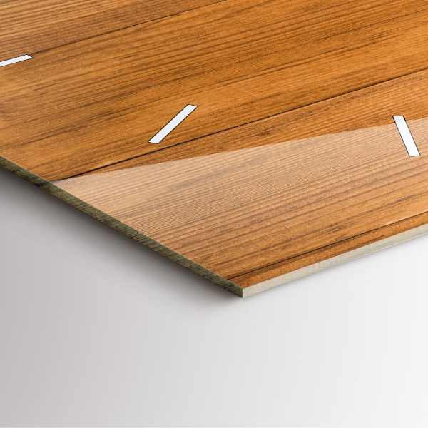 Reloj cuadrado Tablas de madera