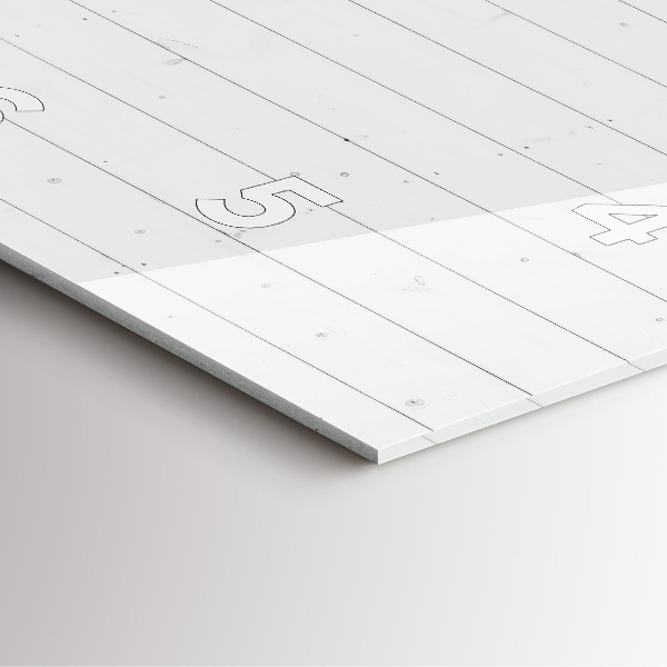 Reloj de pared cuadrado Patrón de paneles de madera