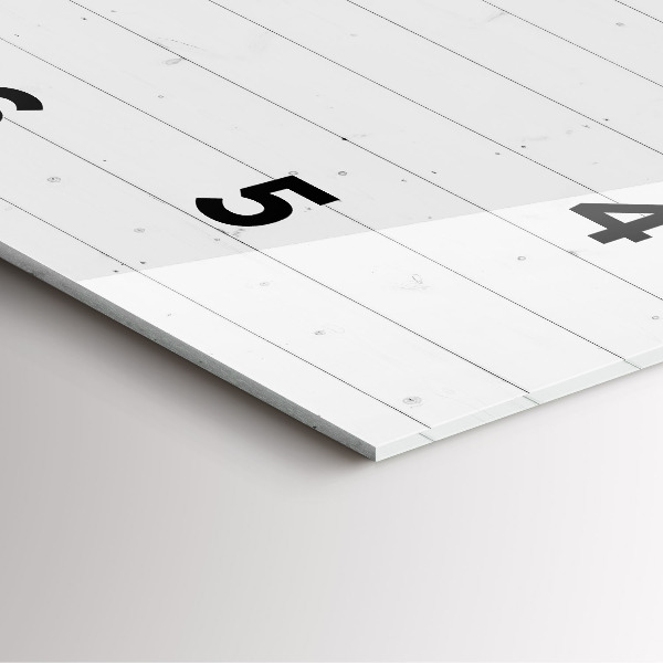 Reloj de pared cuadrado Patrón de paneles de madera