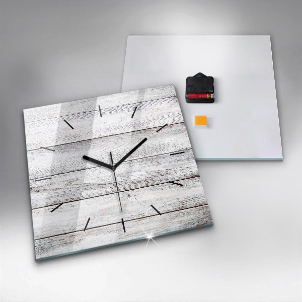 Reloj cuadrado Tablas pintadas