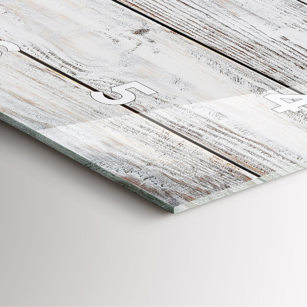 Reloj cuadrado Tablas pintadas