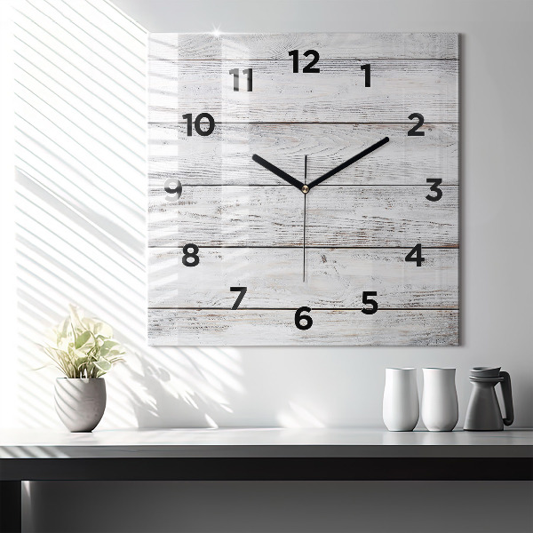 Reloj cuadrado Tablas pintadas