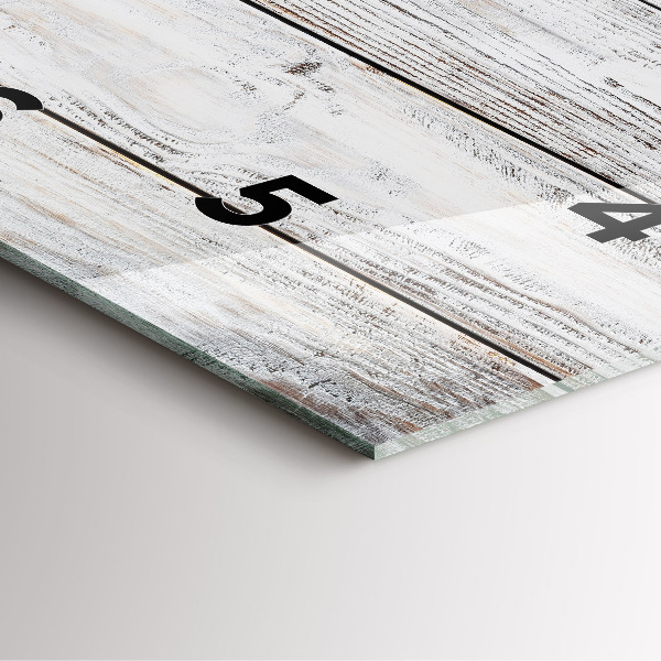 Reloj cuadrado Tablas pintadas