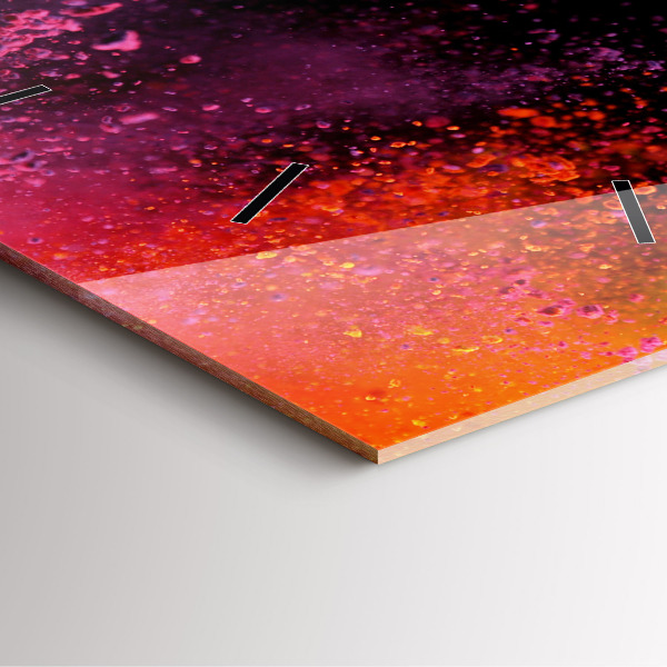 Reloj cuadrado Explosión de colores